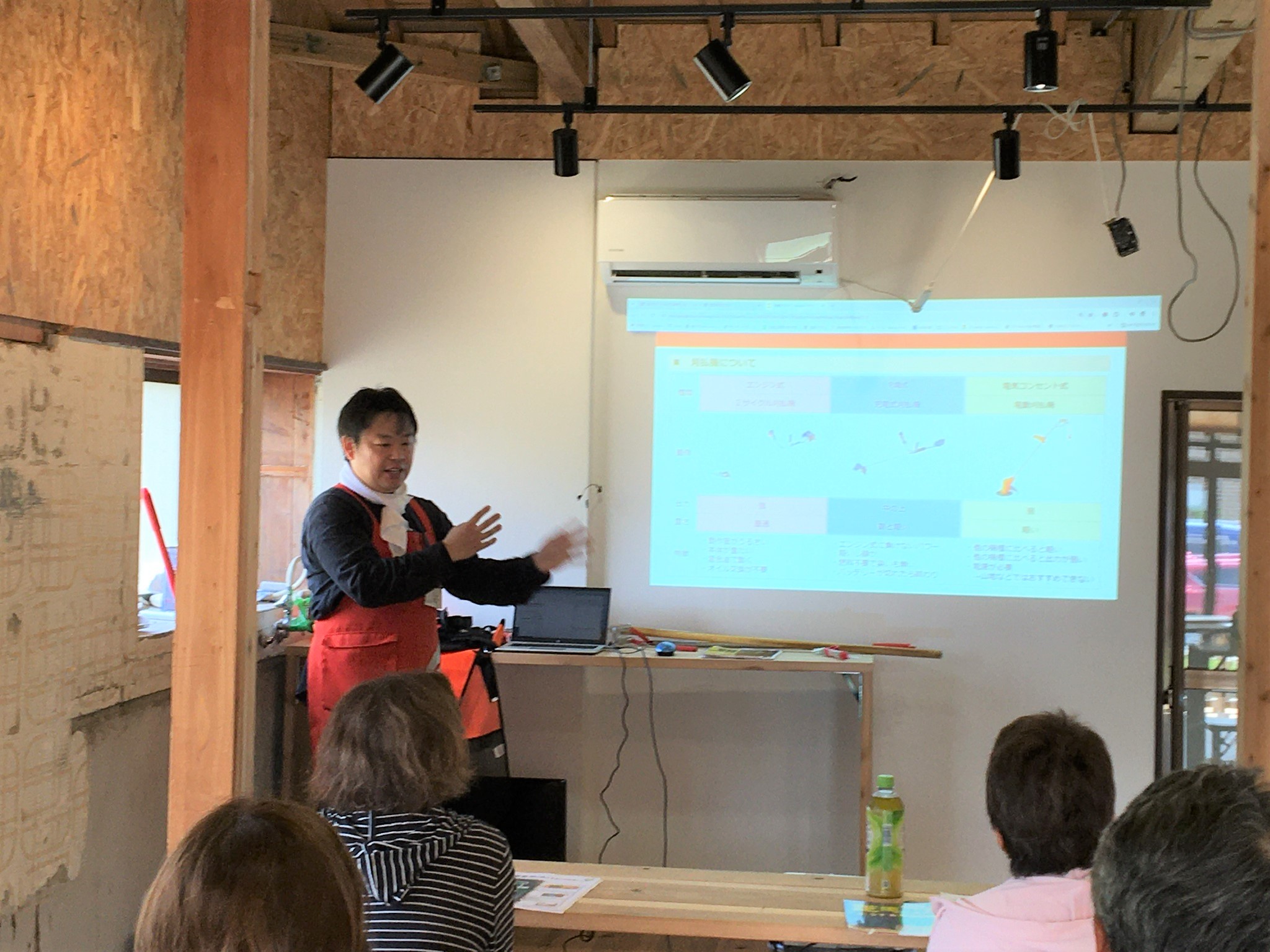 草刈りワークショップ1前回の様子2024