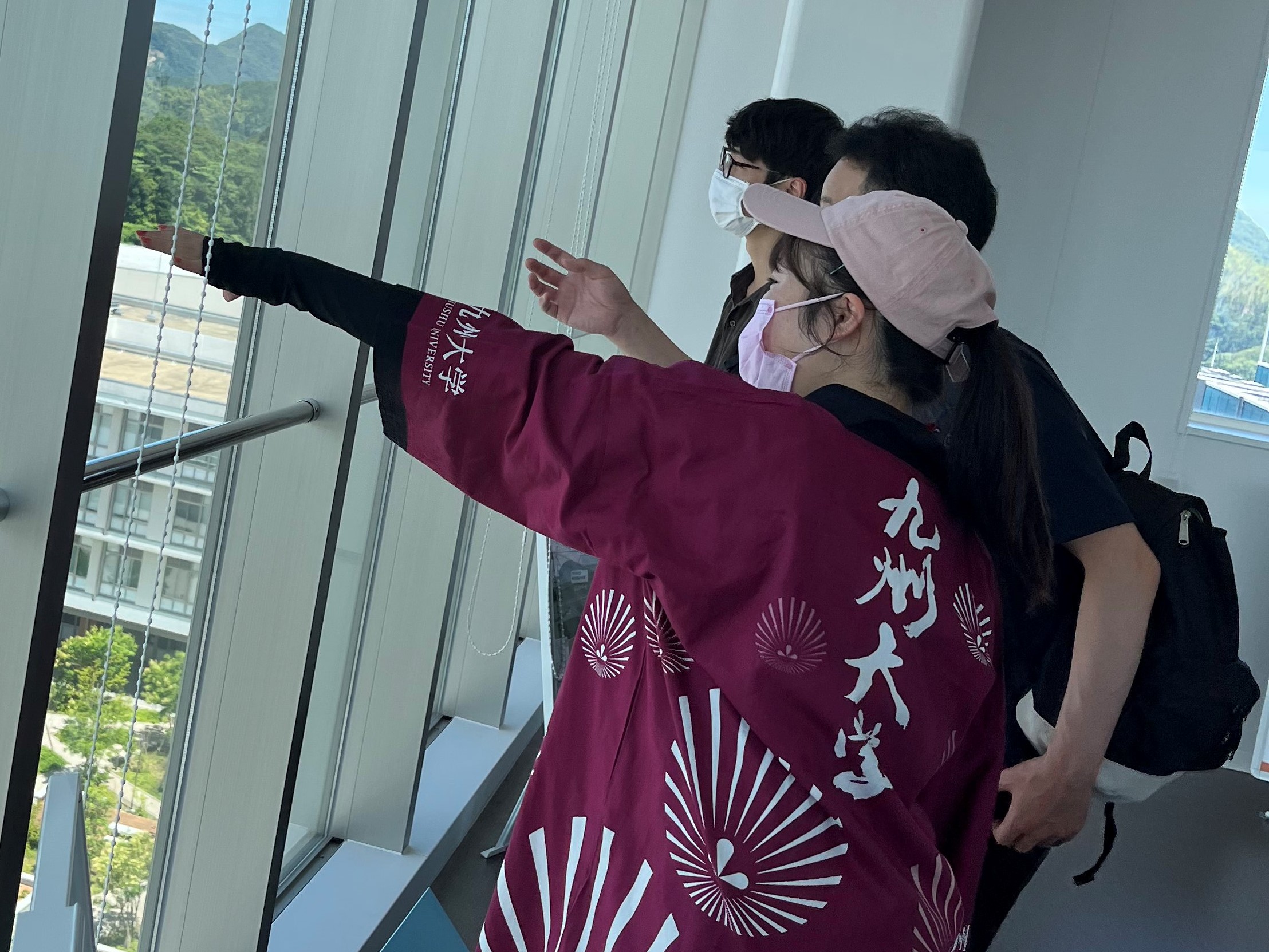 実際のキャンパスツアーの様子